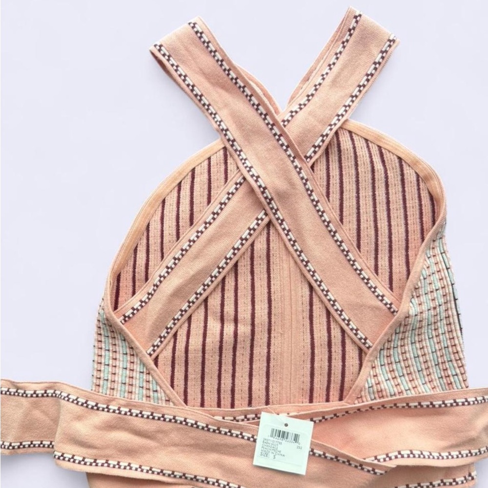 Club Monaco Raeni Halter Top in Pink - Picture 5 of 5